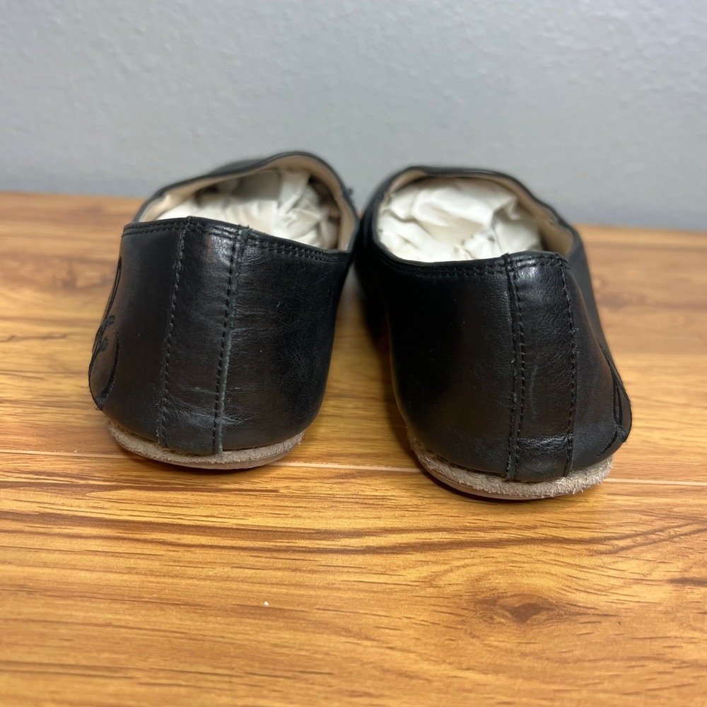Sam Edelman Everie Black Leather Loafers Flats Women Size 7M Slip On Shoes - Picture 10 of 10